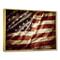 Designart - American Flag - Contemporary Framed Canvas Art Print